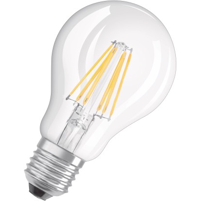 OSRAM LED žiarovka Base Classic A60, E27, 6,5 W, 806 lm, 2700 K, číra, 2 ks