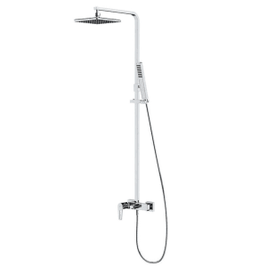 Cersanit Posuvný sprchový stĺp Mille s pákovou batériou, chróm, 88-138 cm