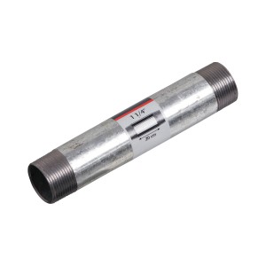 Pozinkovaná rúrková vsuvka, 41,9 mm (R 1 1/4), dĺžka 200 mm, s vonkajším závitom pre príslušenstvo čerpadiel.