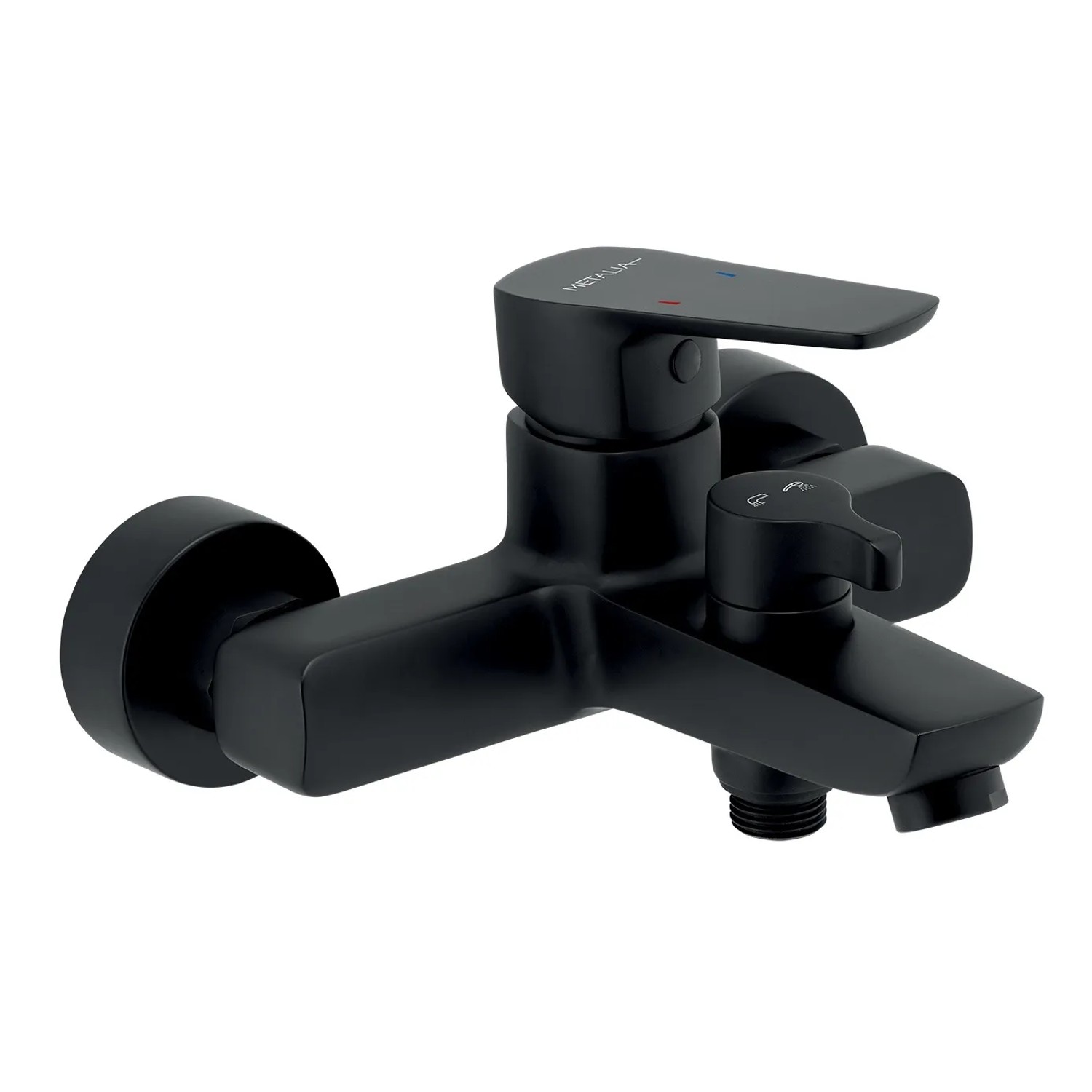 E-shop Novaservis Vaňová batéria bez príslušenstva Metalia 58 čierna matná 150 mm