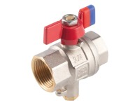 Ferro Guľový plnoprietočný kohút KFPMT2 s pripoj na čidlá, motýlik MM 3/4