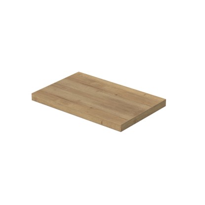 INTEDOOR Umývadlová doska BEE bez výrezu, š. 80 cm, dub Halifax