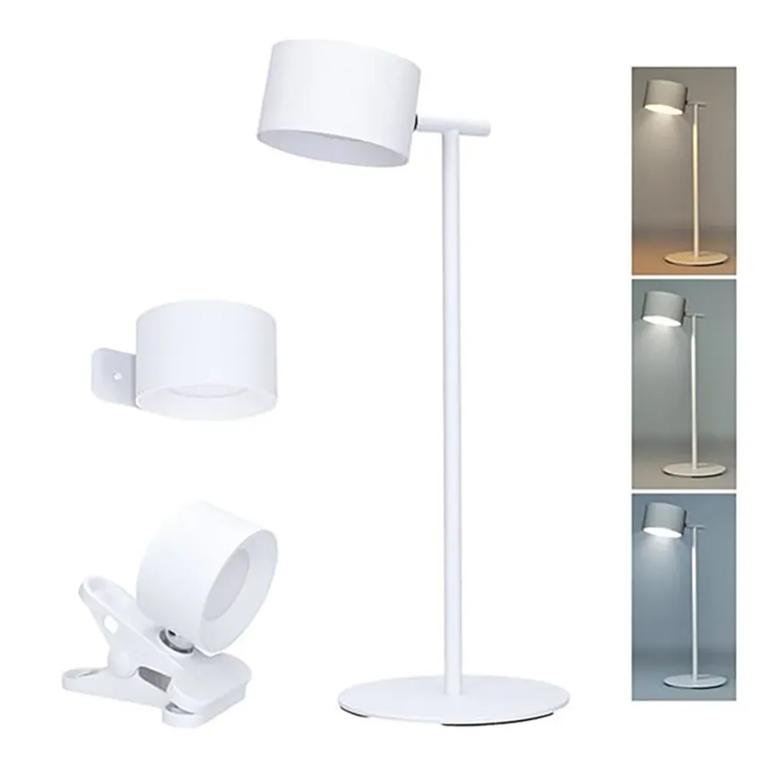 E-shop SOLIGHT LED nabíjacia lampa 3v1 4W 280lm 3000-6500K biela 32 x 12 x 14 cm