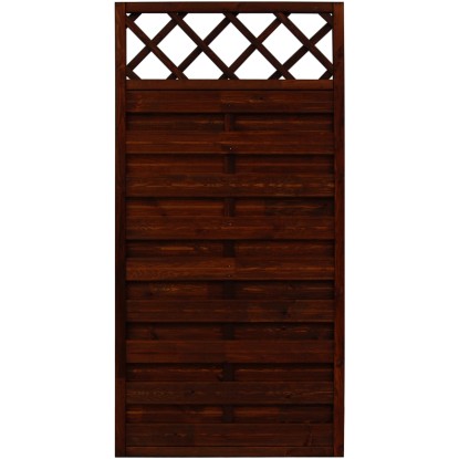 Plotový prvok Country lakovaný hnedý 180 x 90 cm