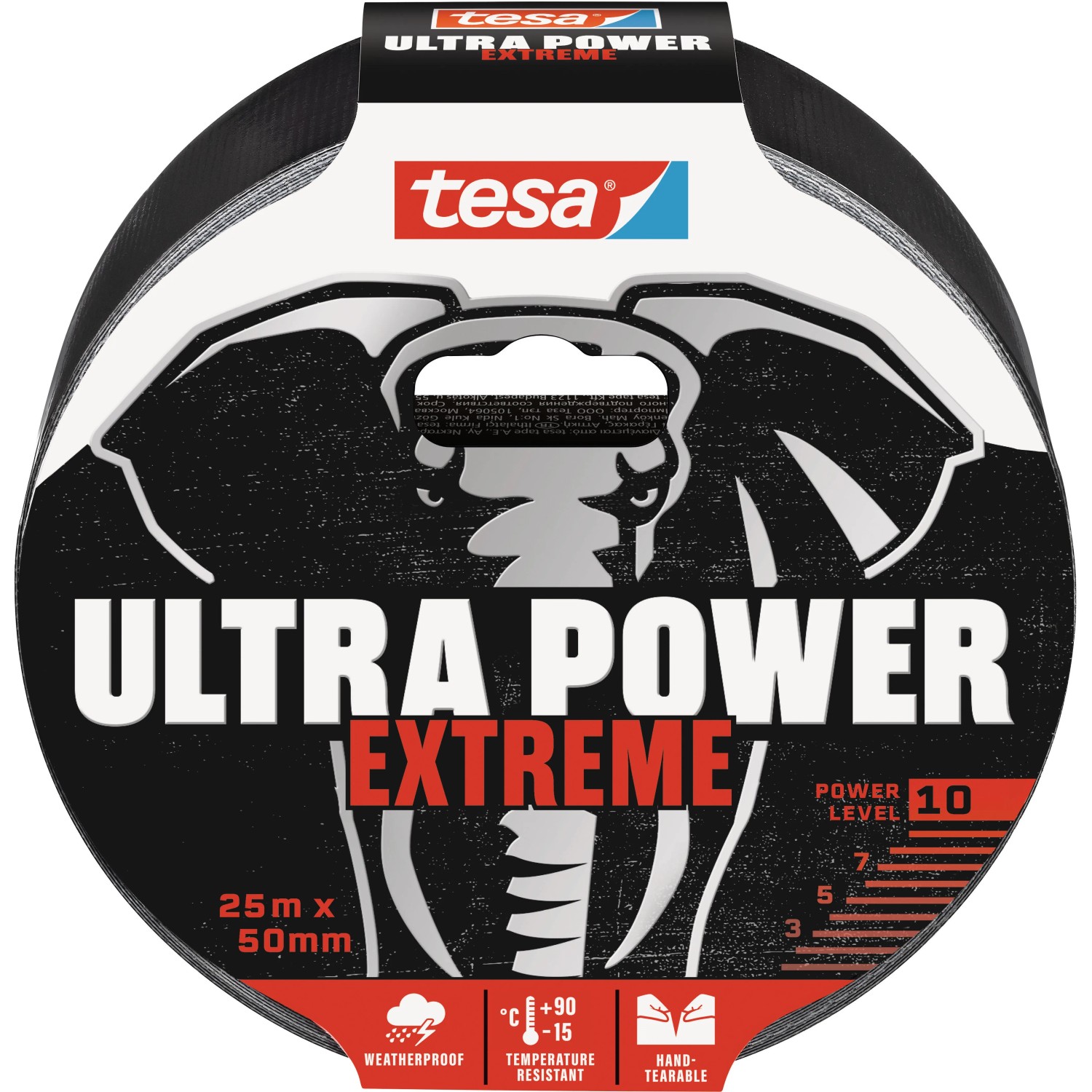 E-shop tesa Opravná páska Ultra Power EXTREME, čierna, 25 m x 50 mm