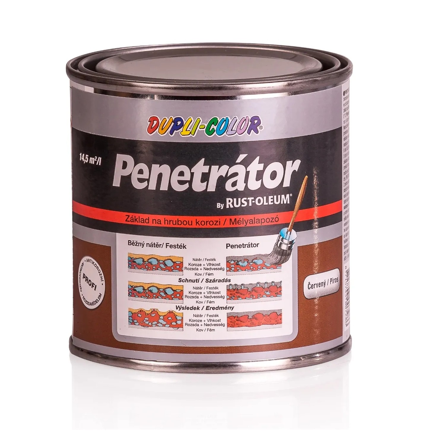 E-shop DUPLI-COLOR Penetrátor korózie Alkyton, červenohnedá, 250 ml