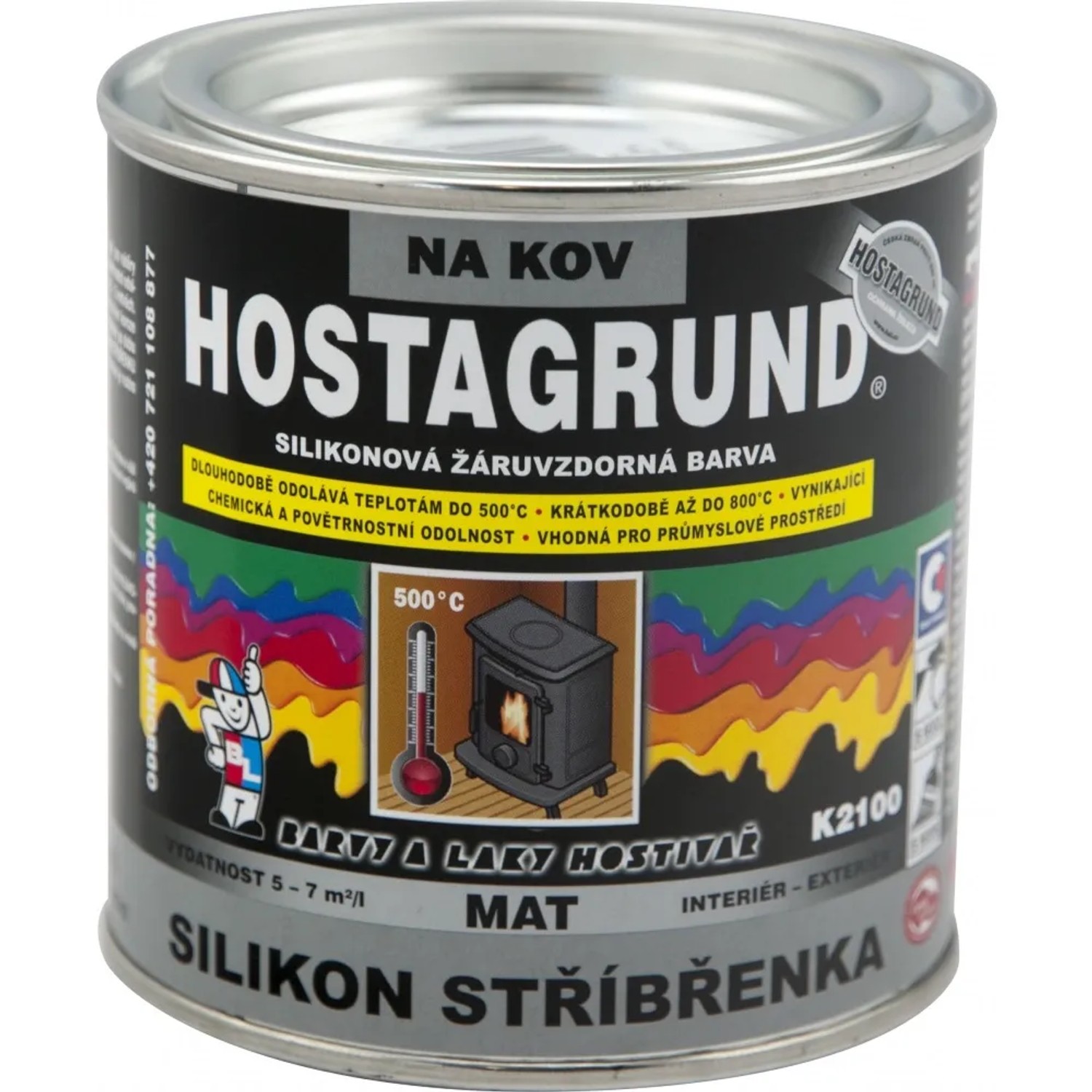 E-shop Hostagrund Silikónová striebrenka na kov do 500 °C K2100, 350 g