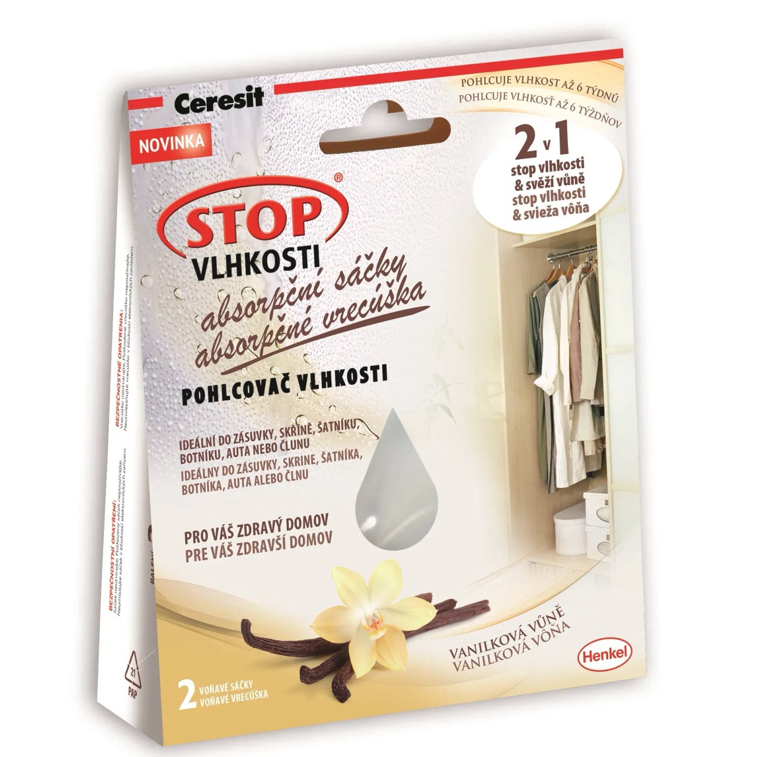 E-shop Ceresit STOP vlhkosti vrecúško vanilka 2 x 50 g