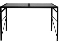 Hliníkový stôl odkladacia plocha HKP 121 cm x 54 cm čierny