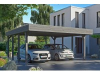 Skan Holz Prístrešok na auto Friesland EPDM, bridlicovo sivý, 557 x 555 cm