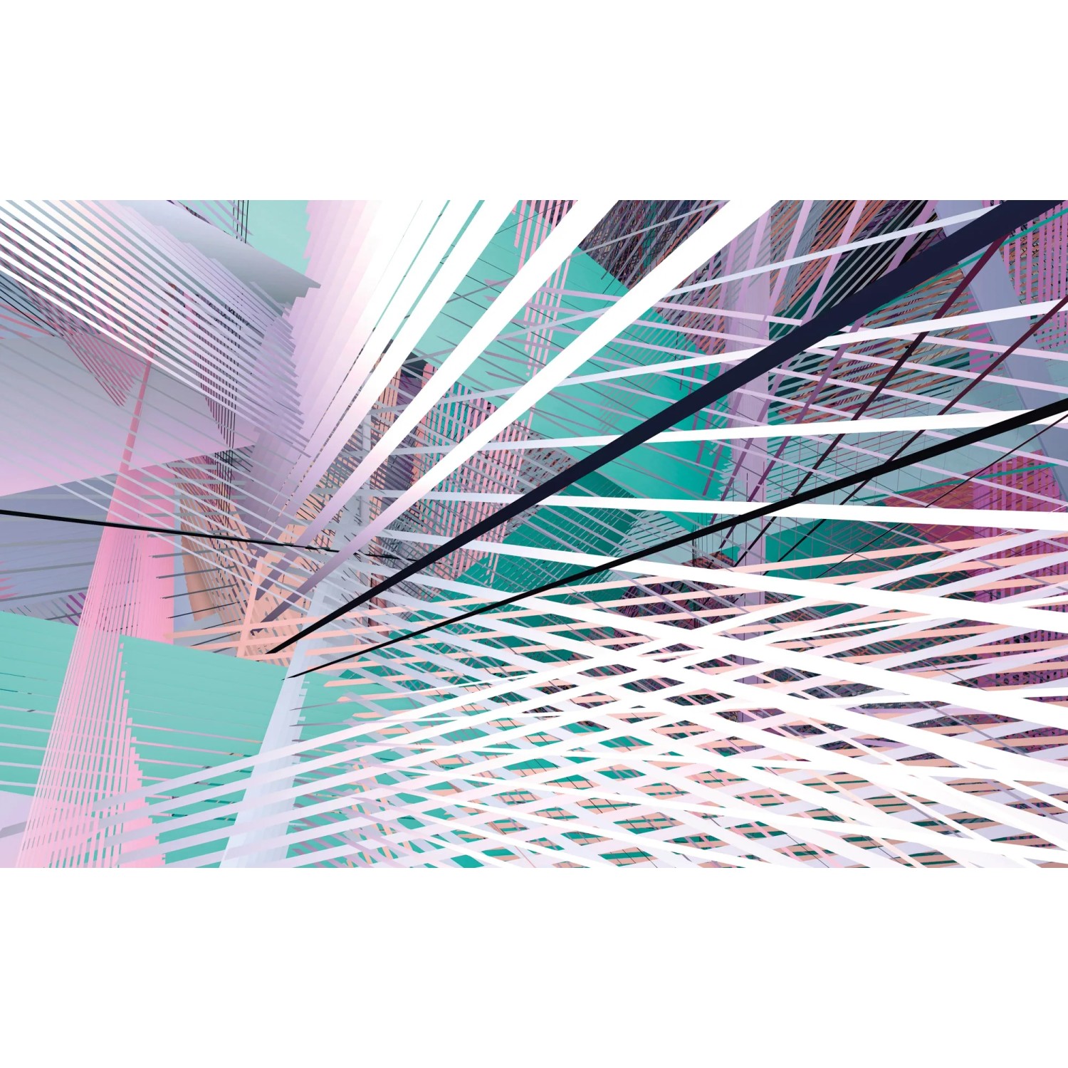 E-shop Komar Vliesová fototapeta Space Grid Spring 400 x 250 cm