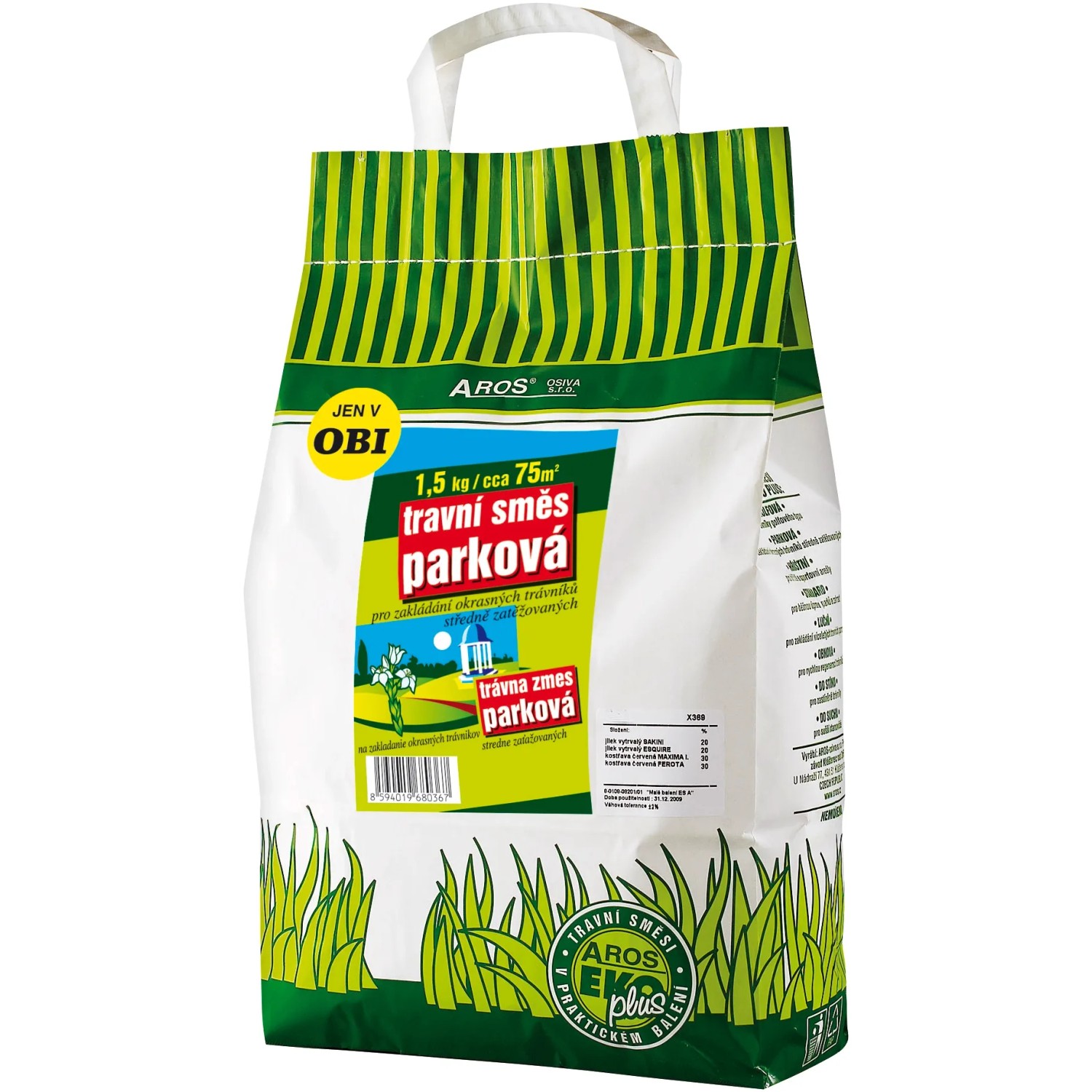 E-shop Aros Trávna zmes parková 1,5 kg