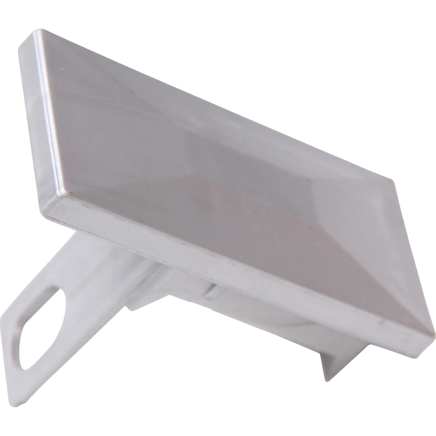 E-shop Náhradné kryty stĺpikov pre stĺpiky Premium, plast, 60 x 40 mm strieborné