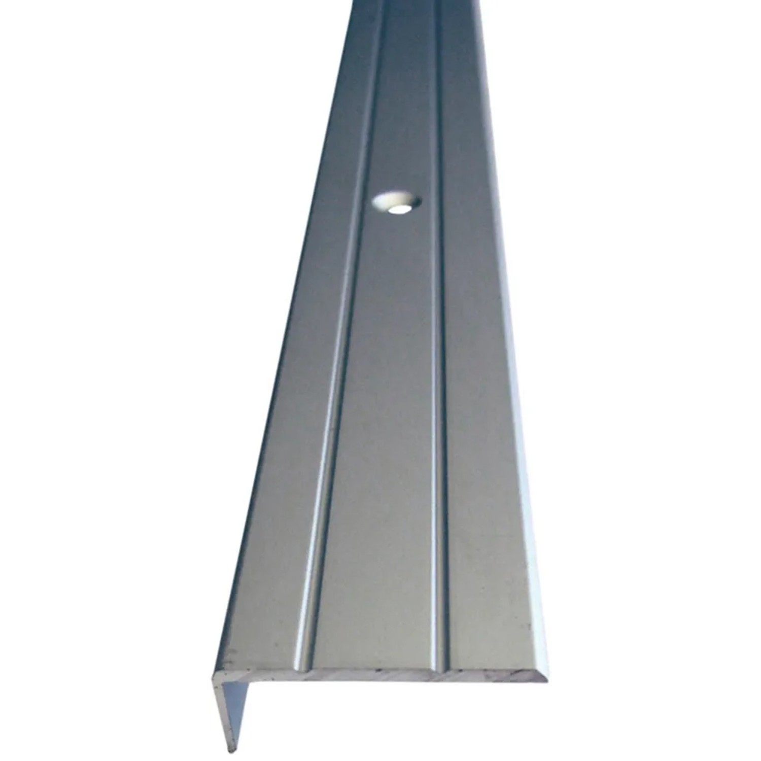 E-shop Döllken Profiles Schodová hrana DP 31 skrutkovacia 25 x 10 x 900 mm, strieborná