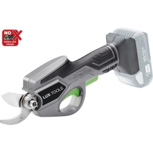 Akumulátorové záhradné nožnice LUX-TOOLS A-AS-20/30, 20 V, bez batérie. Ideálne na strihanie konárov do 30 mm.