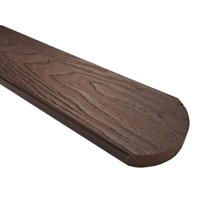 Gutta WPC plotovka Guttafence 3D oblá tmavo hnedá (RAL8019) 71 x 11 x 1800 mm