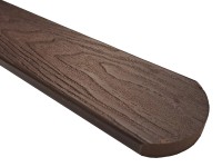 Gutta WPC plotovka Guttafence 3D oblá tmavo hnedá (RAL8019) 71 x 11 x 1000 mm