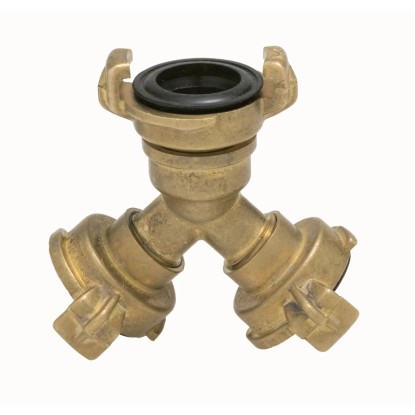 LUX-TOOLS Mosadzný bajonetový rozbočovač 2x 26,4 mm (3/4") x 24,1 mm (3/4")