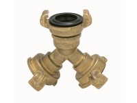 LUX-TOOLS Mosadzný bajonetový rozbočovač 2x 26,4 mm (3/4