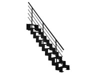 Minka STAIRS Priame modulové schodisko Modulario Mini čierne, 300 cm Minka STAIRS Priame modulové schodisko Modulario Mini čierne, 300 cm