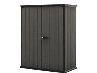 KETER Záhradná skriňa Cortina Alto, sivá, 140 x 73,6 x 170,4 cm