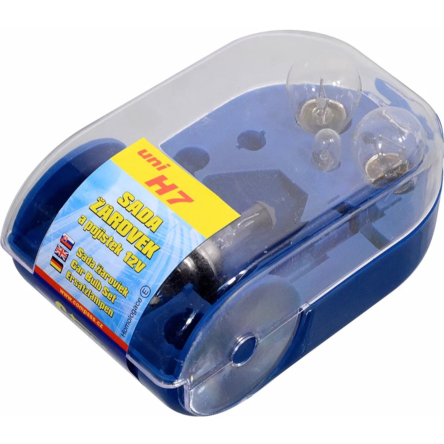 E-shop COMPASS Autožiarovky 12 V servisný box UNI H7