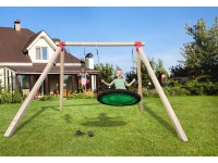 Weka Hojdačka Tabaluga 816 s hojd. hniezdom, prírod./červ., 340 x 290 x 240 cm