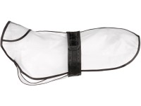 Trixie Pláštenka pre psov Tarbes, priehľadná/čierne popruhy, veľ. XS: 30 cm