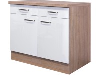 Flex-Well Kuchynská skrinka Valero spodná, zásuvky + dvierka, 100 x 86 x 57,1 cm