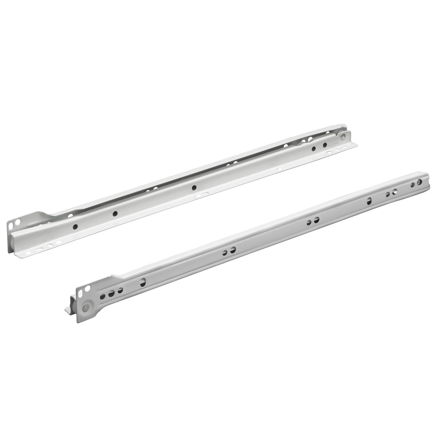 E-shop Hettich Čiastočný rolničkový výsuv FR 302, 15 kg, biela, 550 mm