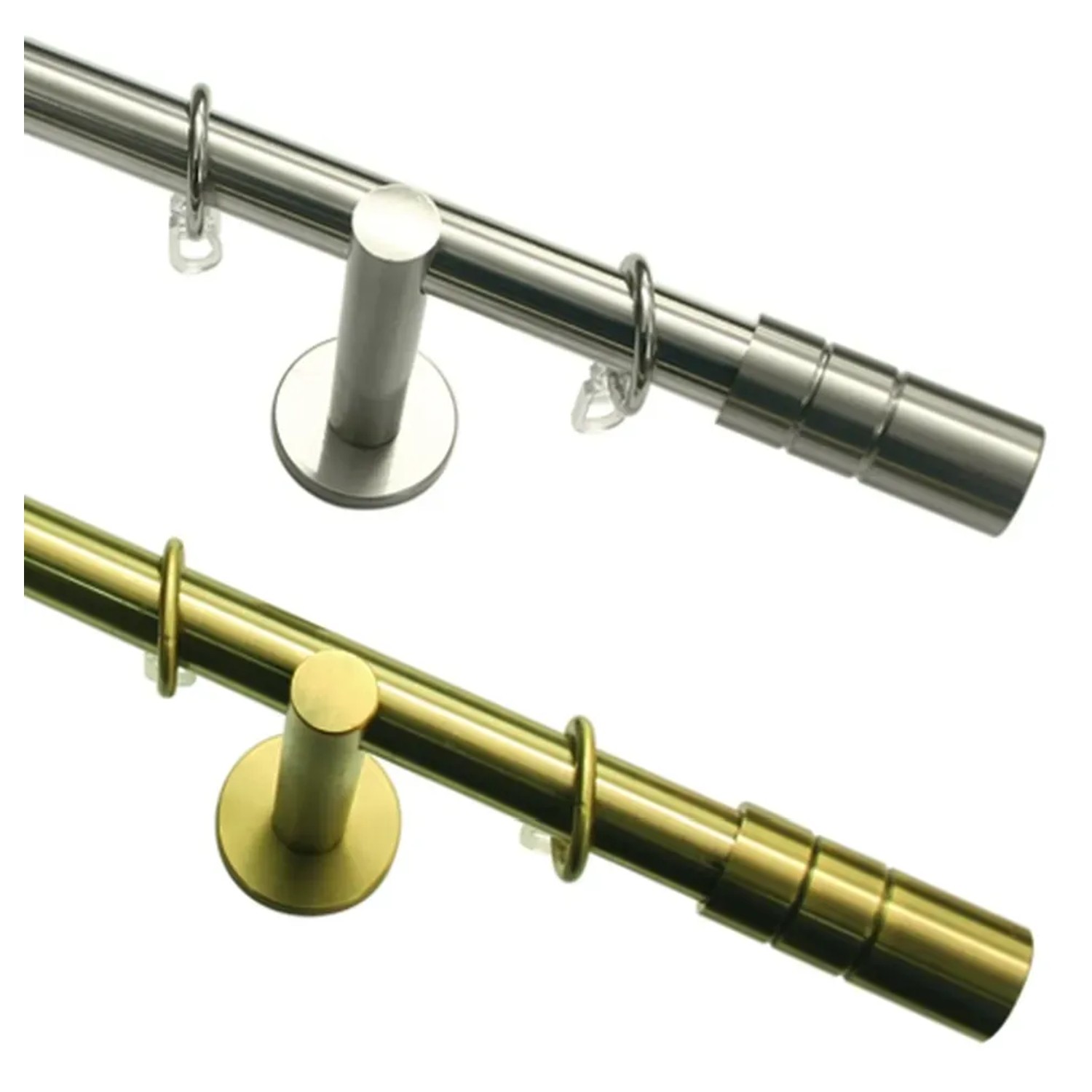 E-shop Gardinia Štýlová súprava Valec pr. 20 mm, vzhľad ušľachtilá oceľ 120 cm