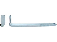 Oceľový hák ryhovaný priemer 3,5 mm x 60 mm pozinkovaný, 4 ks Oceľový hák ryhovaný priemer 3,5 mm x 60 mm pozinkovaný, 4 ks