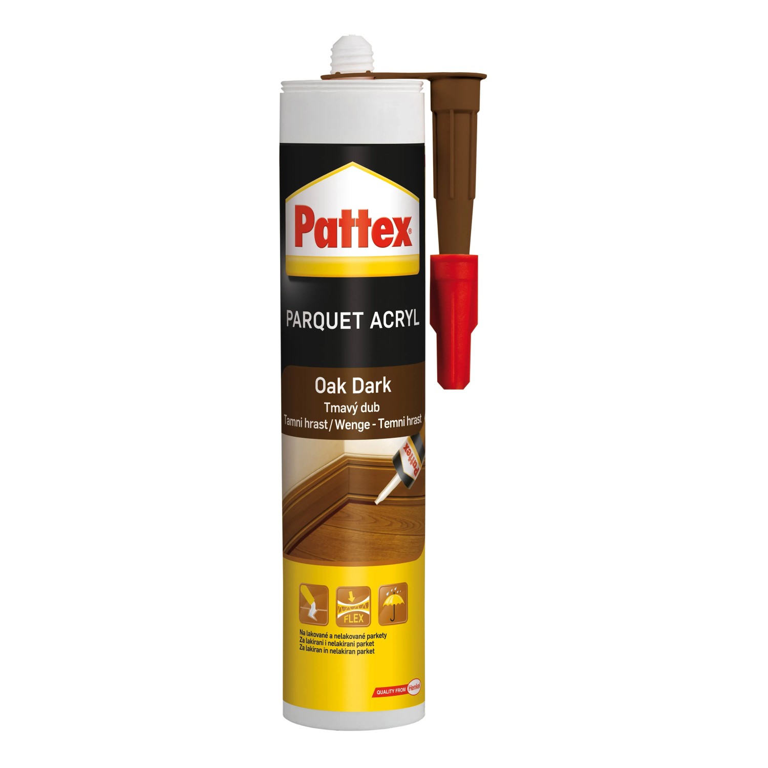 E-shop Pattex Parketový tmel tmavý dub, 310 ml