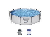 Bestway Bazén Steel Pro MAX sv.sivý, filtrácia pr. 305x76 cm (EN)
