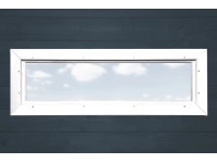 Weka Jednokrídlové okno pre domček s hr. steny 21/28 mm, biela, 125 x 40 cm