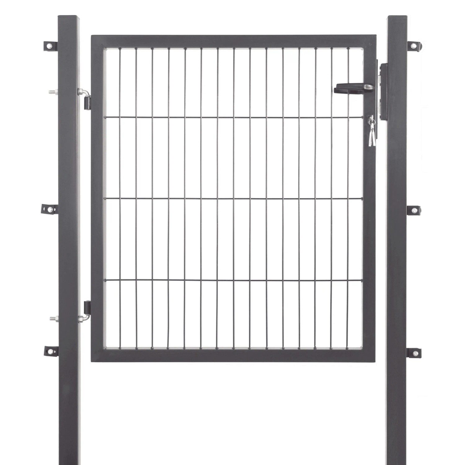 E-shop Jednokrídlová bránka Comfort pre plot zo zváraného pletiva antracit 80 x 100 cm