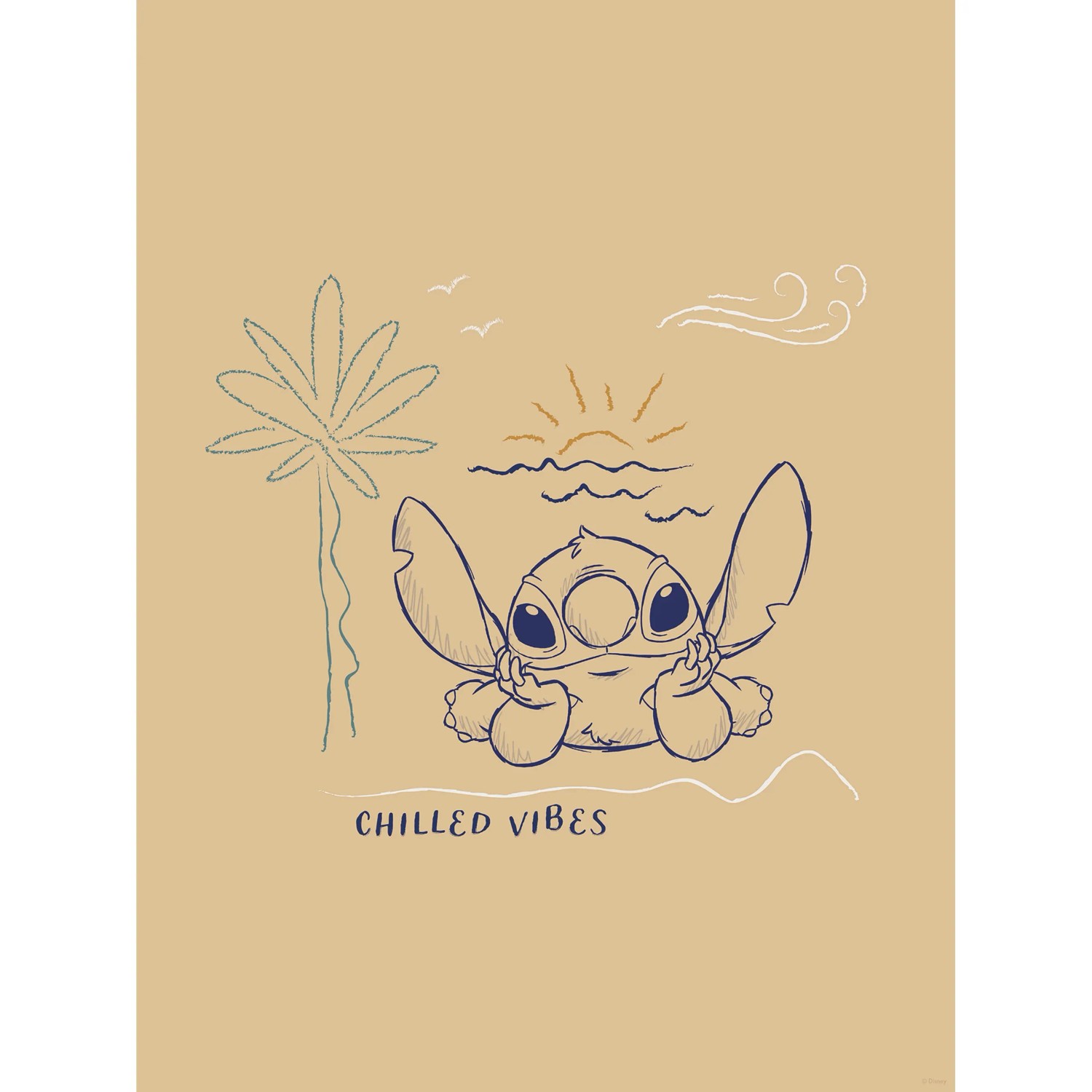 E-shop Komar Plagát Disney Lilo and Stitch Chilled Vibes 30 x 40 cm