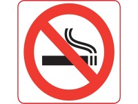 Conacord Samolepiaci štítok na okno - Nefajčite 85 x 80 mm