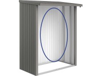 Biohort Zadná stena pre WoodStock 150 kremeňovo sivá, 145,5 x 1,1 x 196,5 cm