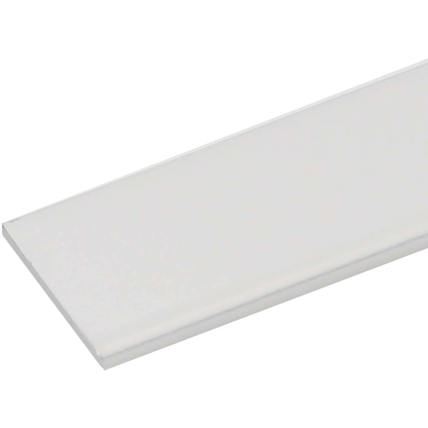 E-shop Arcansas Samolepiaci plochý profil alu biely práškovo lak. 20 x 2 x 1000 mm