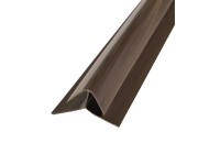 HOPA Vonkajší profil roh k plastovému obkladu, tm. drevo, 30 x 30 mm
