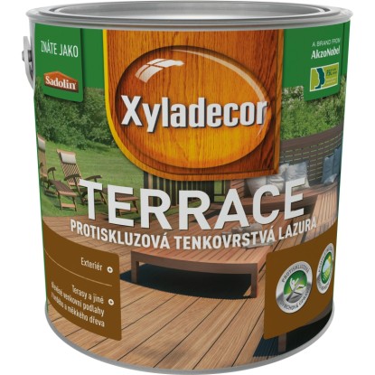 Xyladecor Protišmyková tenkovrstvová lazúra Terrace borovica 2,5 l