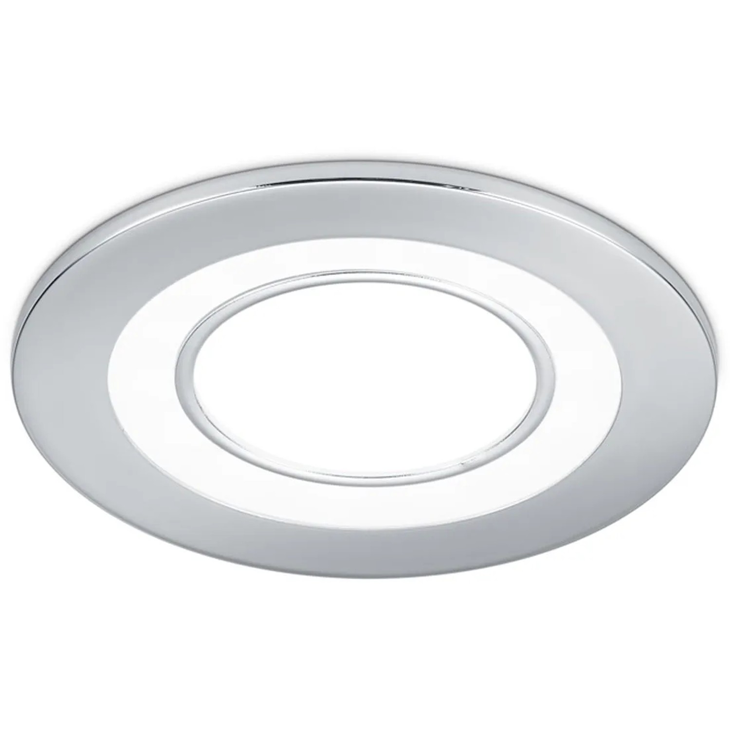 E-shop Trio Vstavané LED svietidlo Core chróm pr. 80 mm