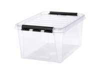 SmartStore Skladovací box Classic s vekom, transparentný, 39 x 50 x 26 cm, 31 l