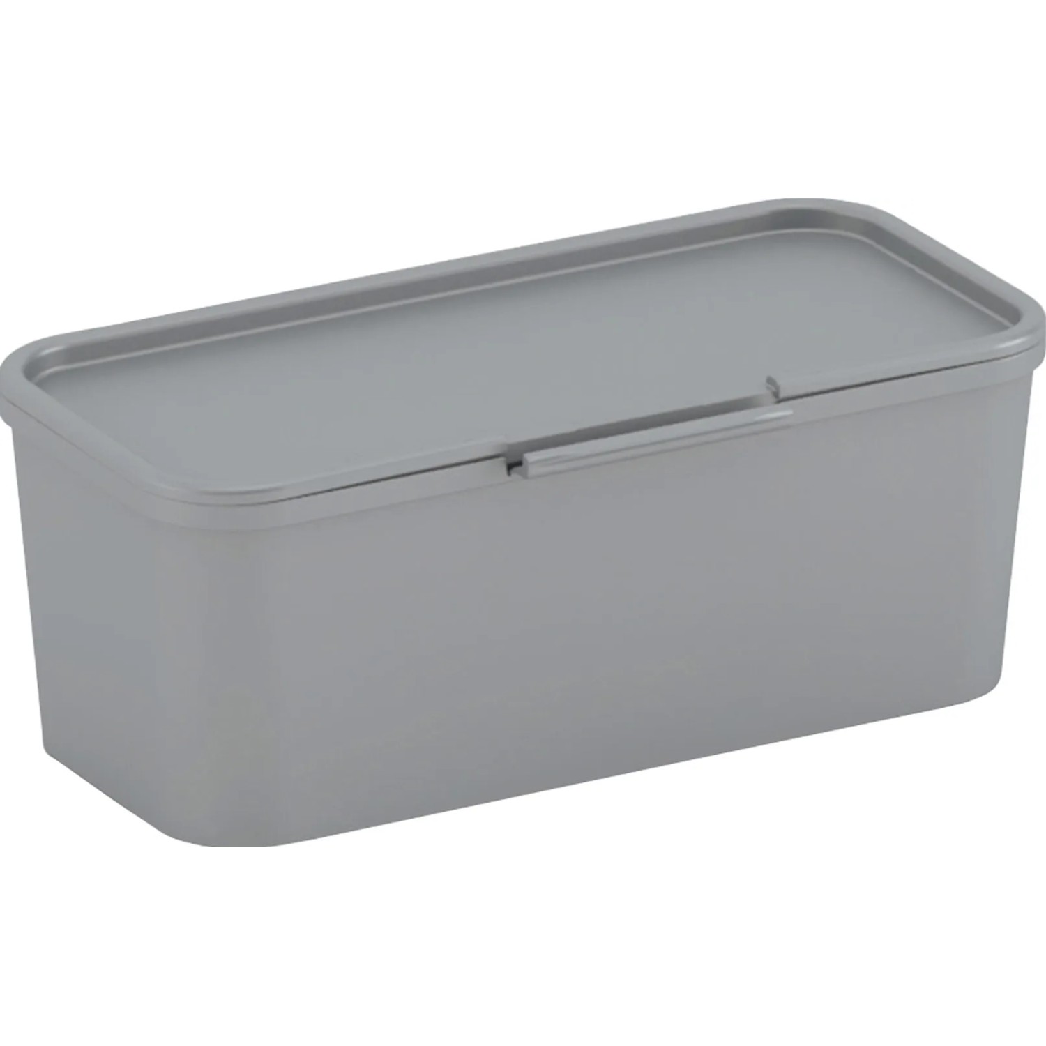 E-shop Úložný box Divider Low s vekom sivý