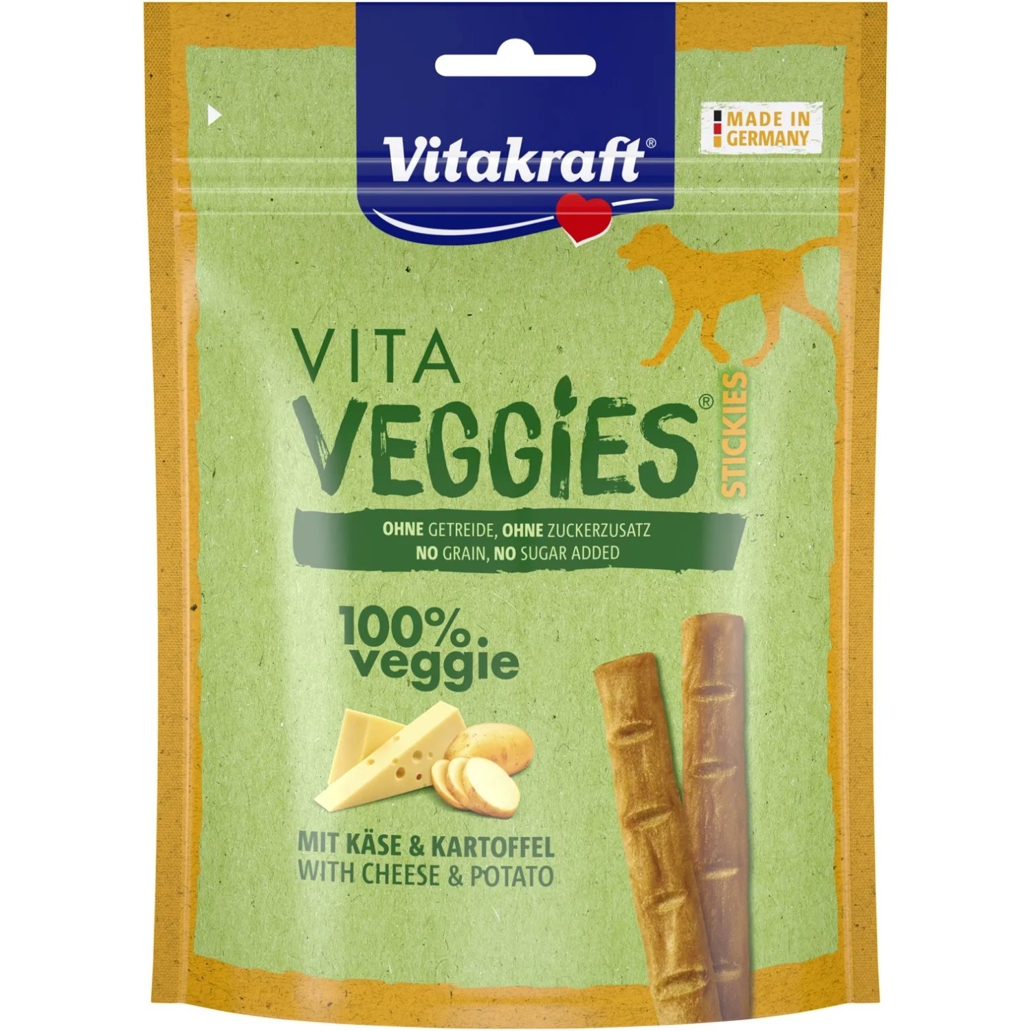 E-shop Vitakraft Tyčinky pre psov Vita Veggies Stickies so syrom a zemiakmi, 80 g