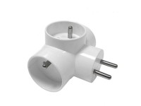 Rozbočka guľatá, 3x zásuvka Rozbočka guľatá, 3x zásuvka