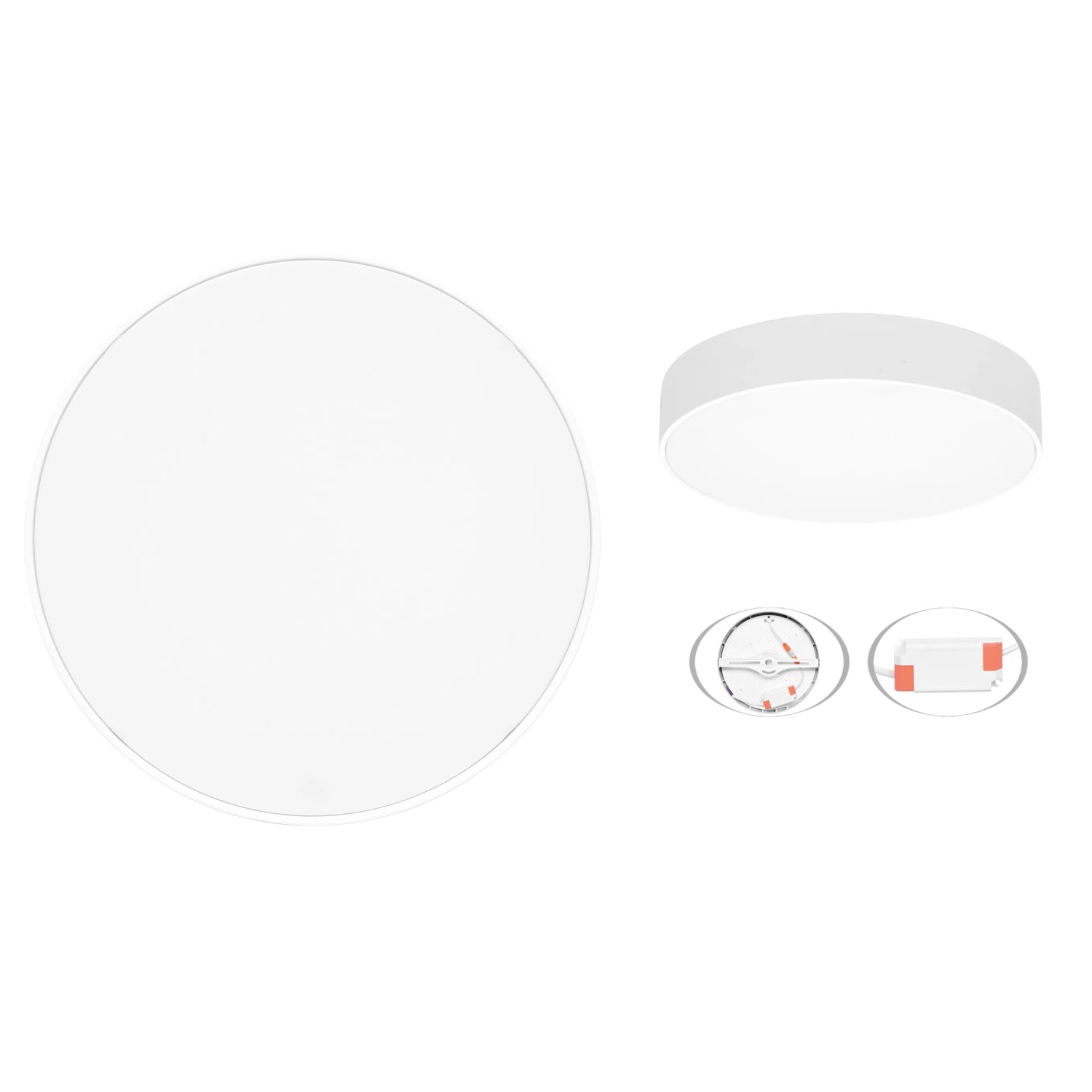 E-shop Ecolite LED stropné svietidlo TERA biele 24 W, 1950 lm, 4100 K, pr. 17 x 4,5 cm