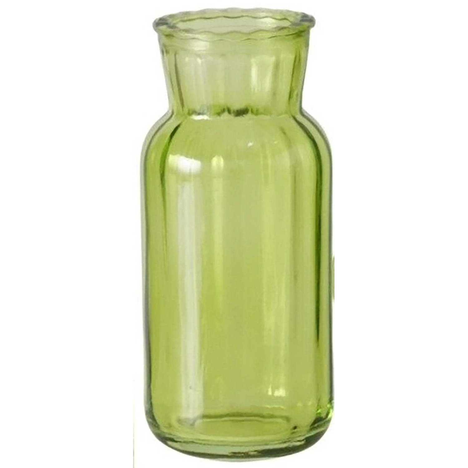 E-shop Boltze Dekoratívna sklenená váza Tilla S, zelená, pr. 6,1 x 13,7 cm