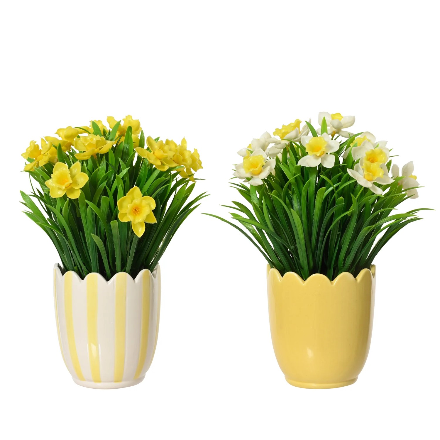 E-shop Kaemingk Umelá rastlina v kvetináči narcis rôznej farby pr. 11,5 x 30 cm, 1 ks